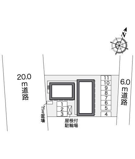 風の丘(26812)の駐車配置図