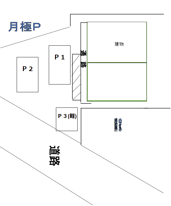 ｺｰﾎﾟ筑紫ヶ丘の駐車配置図
