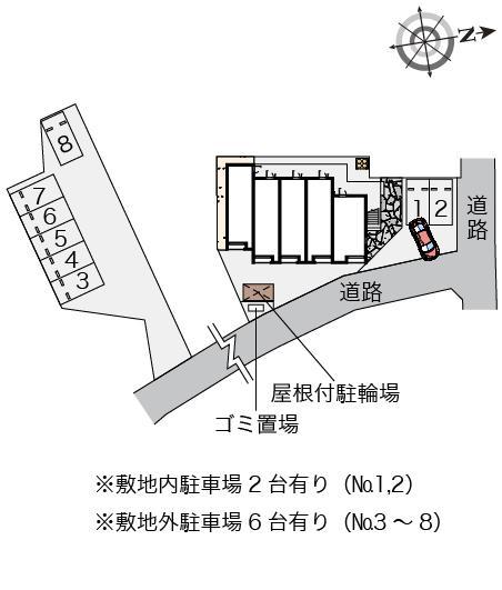 クレイノパルテドール(57257)の駐車配置図