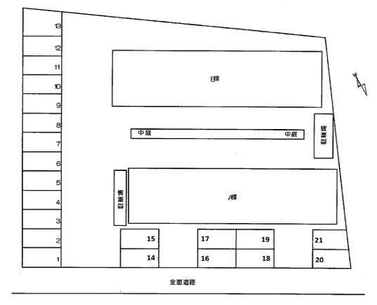 フォンテーヌパルクMの駐車配置図
