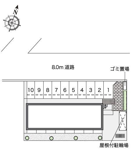 グリーンビュー和田(43836)の駐車配置図