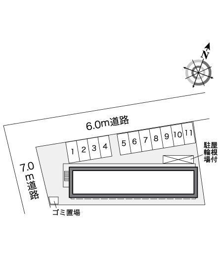ＯＧＡＷＡ(25465)の駐車配置図