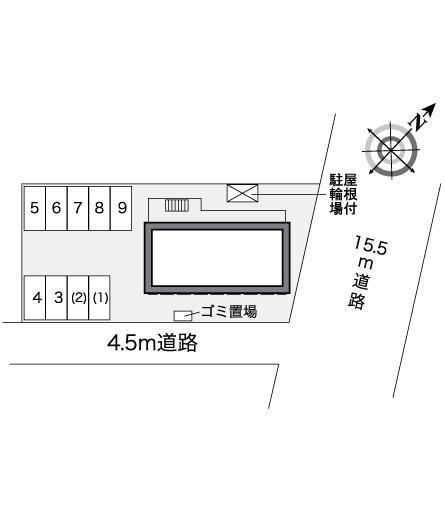 セレーヌス(26866)の駐車配置図