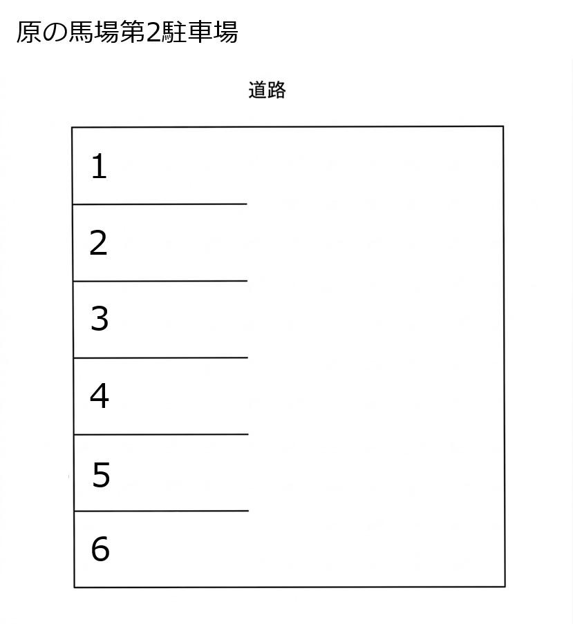 SSパーク原の馬場駐車場②の駐車配置図