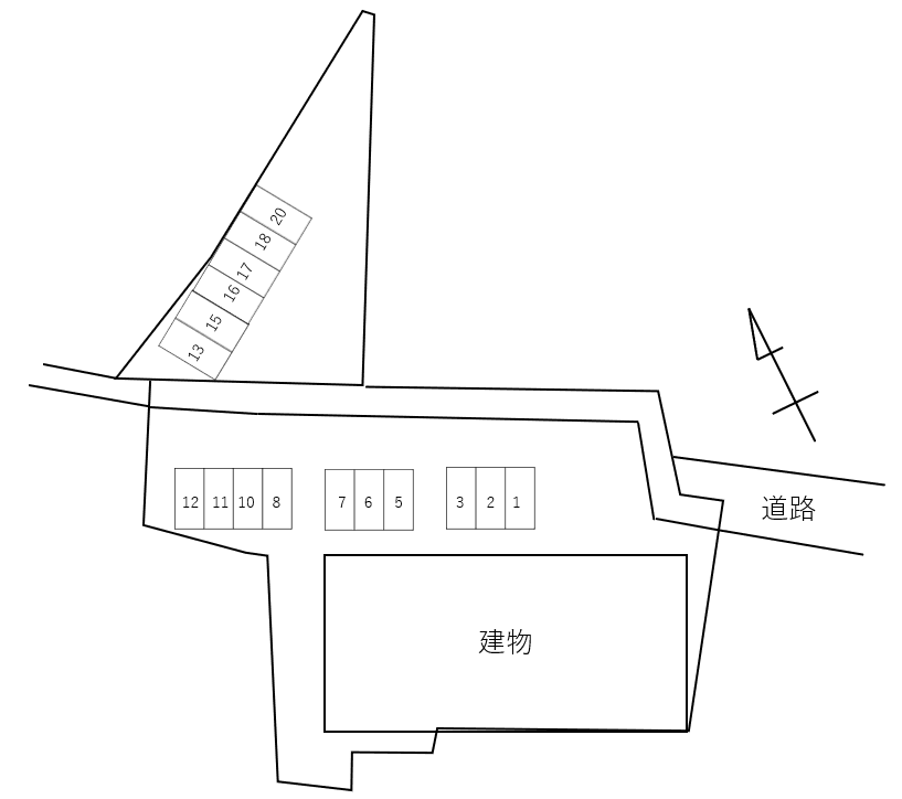 Ｐｒｉｍａｖｅｒａ　Ⅱ別駐車場の駐車配置図