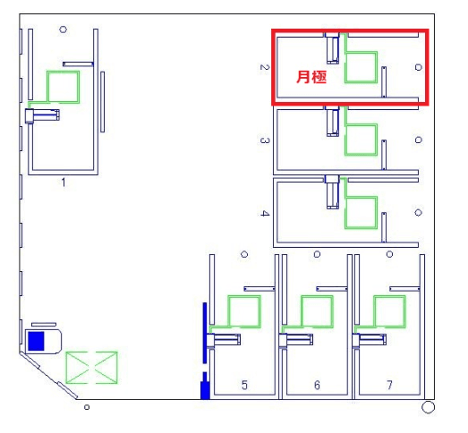 阪南町第９の駐車配置図