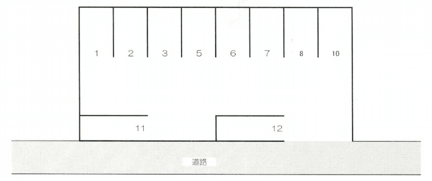 相原郷パーキングの駐車配置図