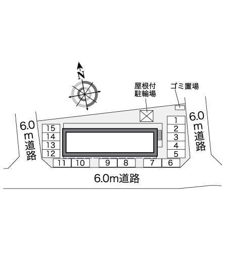 サニーホームズ５(27048)の駐車配置図