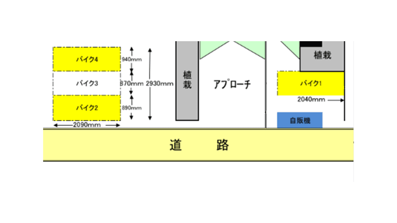 リヴシティ八丁畷の駐車配置図