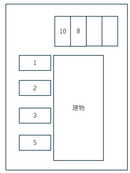 テラスハウスＫの駐車配置図
