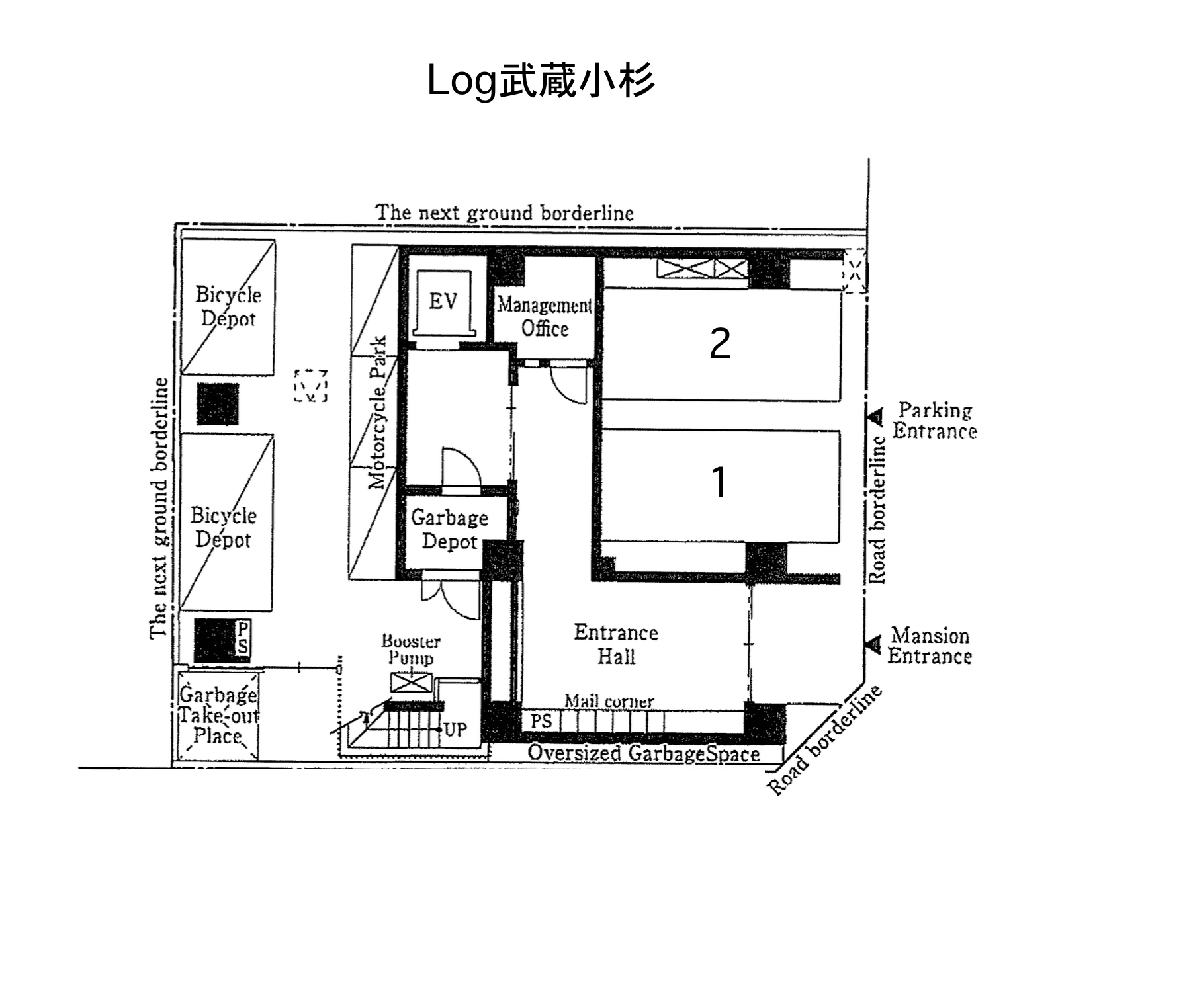 Ｌｏｇ武蔵小杉の駐車配置図