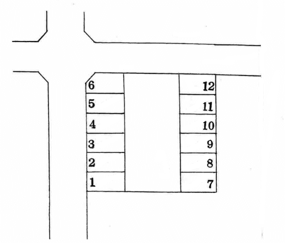 スマイルパーク63号の駐車配置図
