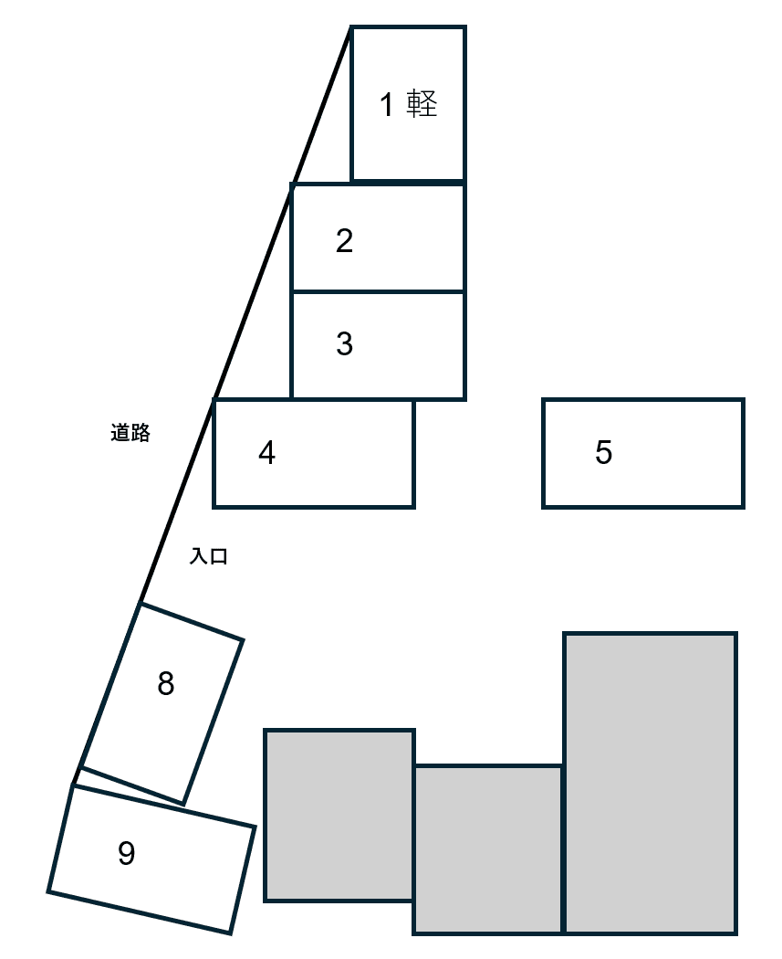 エムズパーキングの駐車配置図
