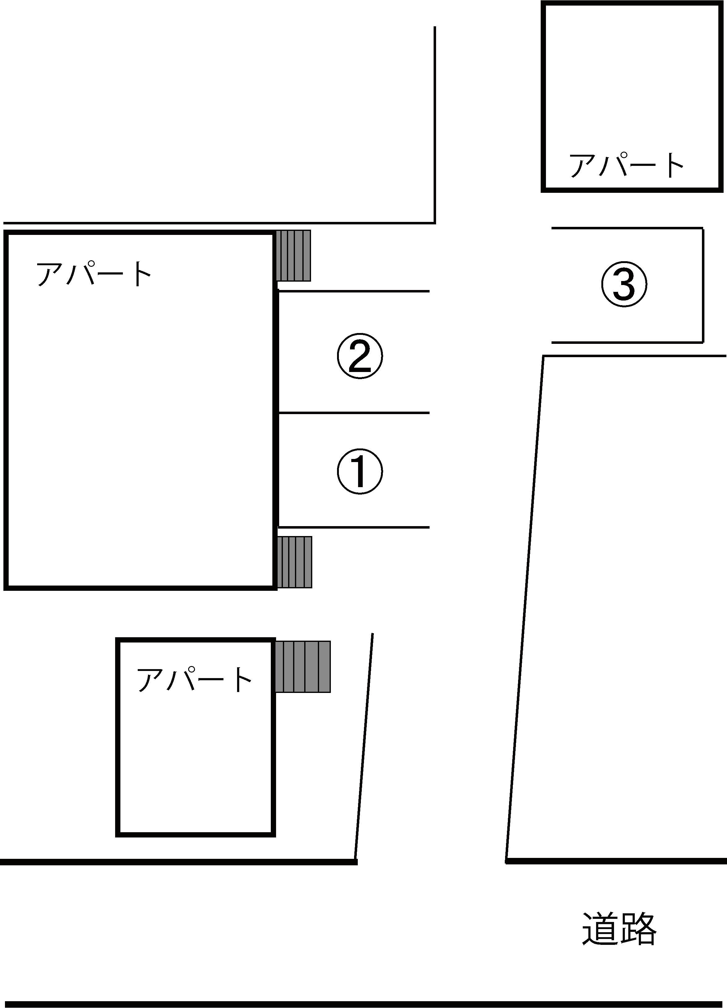 鎌倉台第２パーキングの駐車配置図