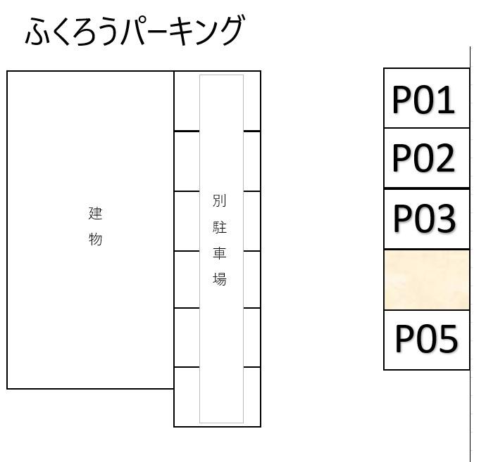 ふくろうパーキングの駐車配置図
