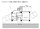 ﾌﾟﾗｲﾑ香椎の駐車場