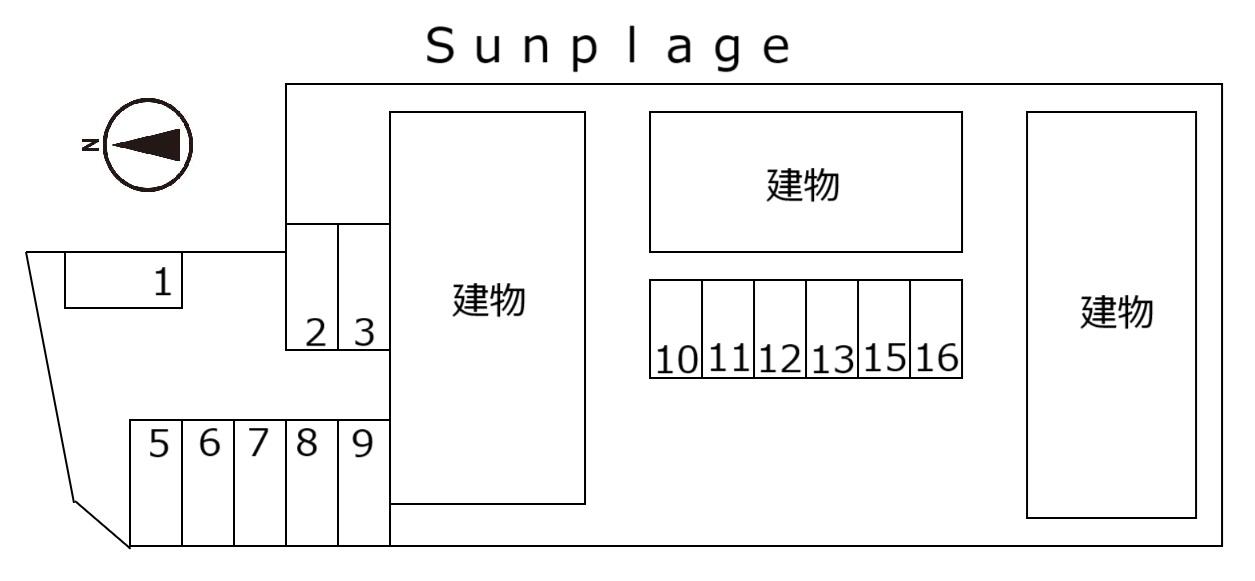 Ｓｕｎｐｌａｇｅの駐車配置図