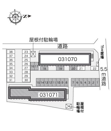 ｆｅｌｉｃｅⅢ(31071)の駐車配置図
