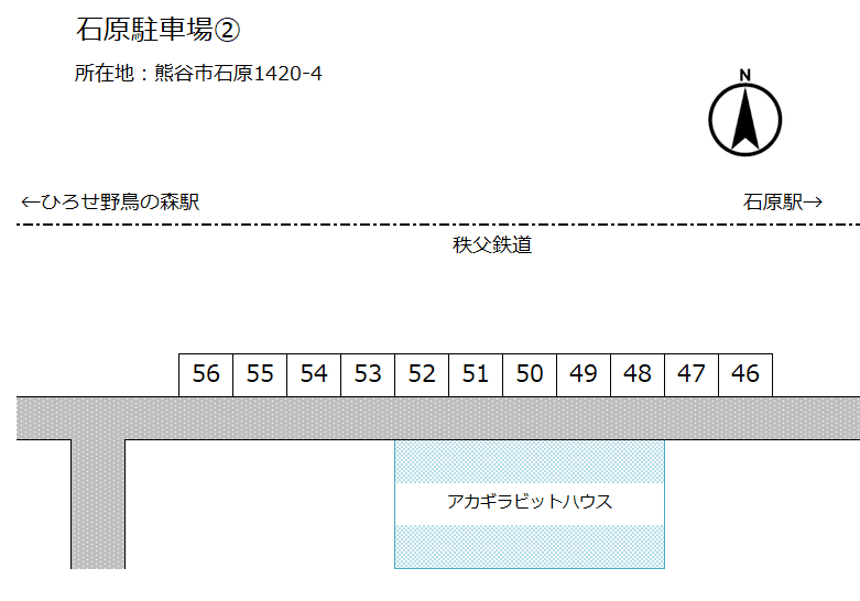 石原駐車場②の駐車配置図