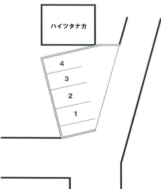 ハイツタナカの駐車配置図