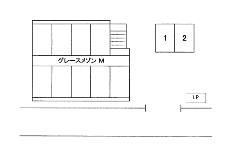 グレースメゾンＭの駐車配置図