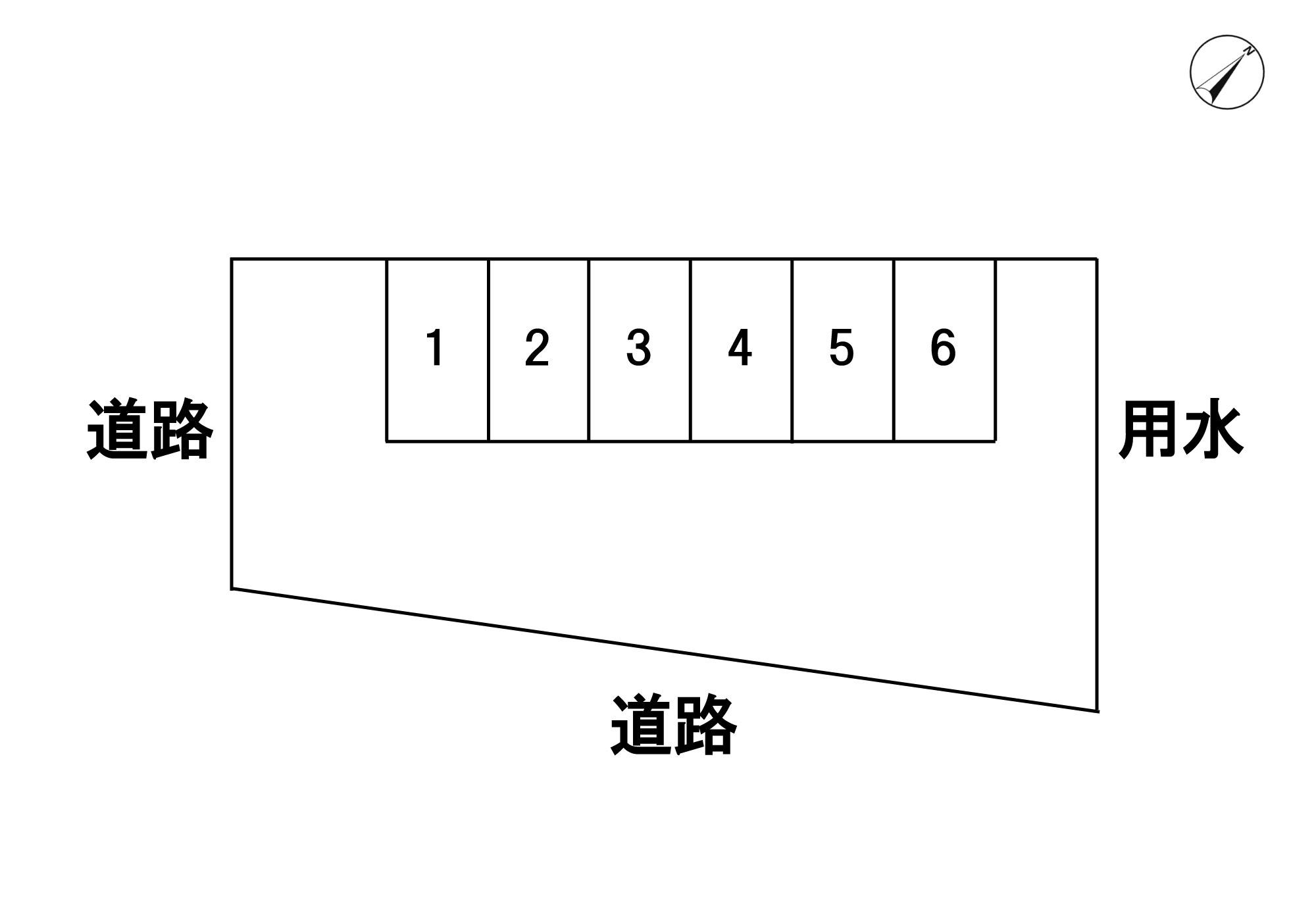 鍋田月極駐車場１１８－２２の駐車配置図
