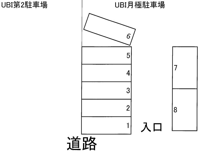 ＵＢＩ月極駐車場（軽専用）の駐車配置図