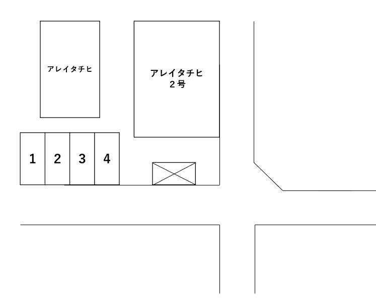 アレイタチヒの駐車配置図