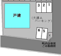 大津Ａ(ｴｰ)パーキングの駐車配置図