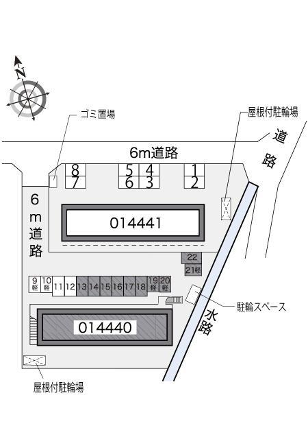 サンライズⅠ(14440)の駐車配置図