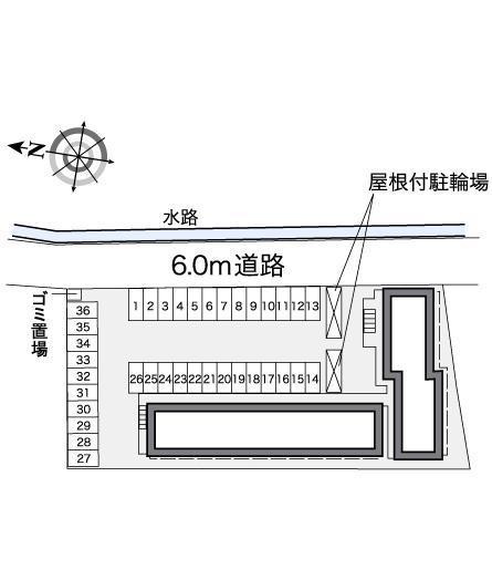 ウエストヒルズ(38472)の駐車配置図