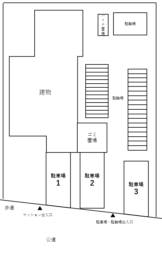 ブリシア葛西の駐車配置図