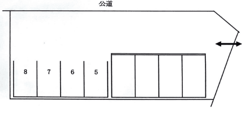 ガレージホームズ Ⅳ駐車場の駐車配置図
