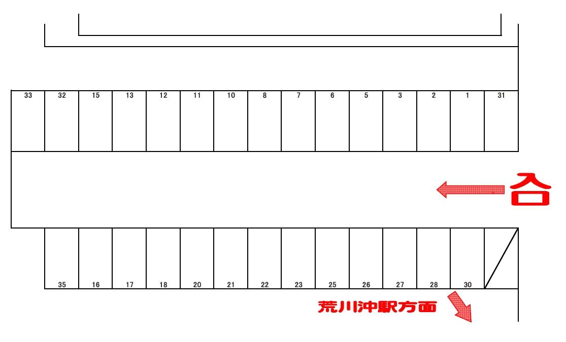 飯野駐車場の駐車配置図
