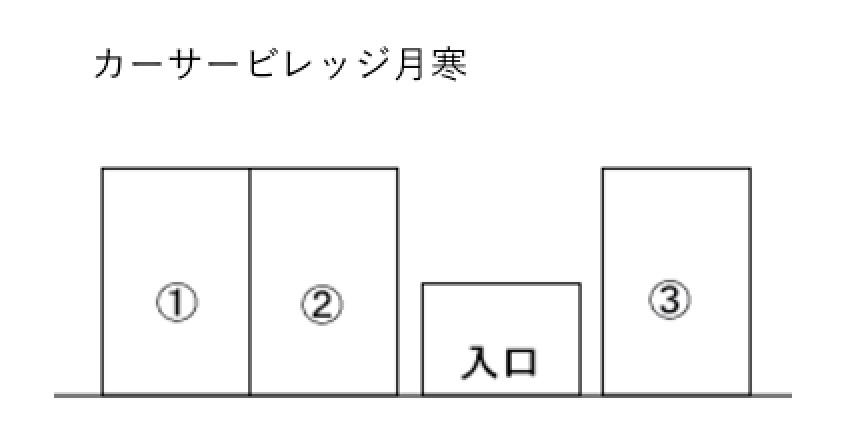 カーサービレッジ月寒の駐車配置図