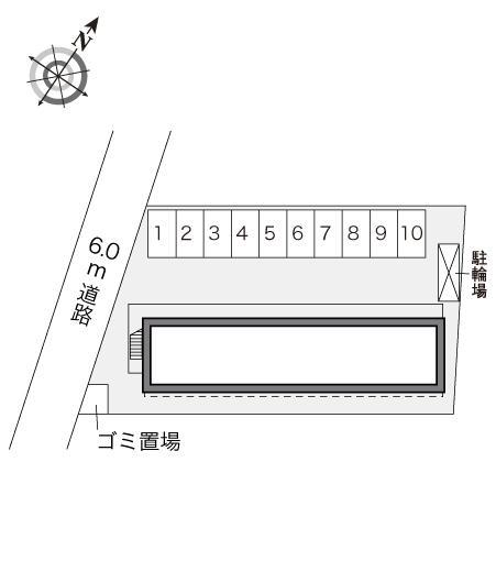 ヒルズ本郷町(24964)の駐車配置図