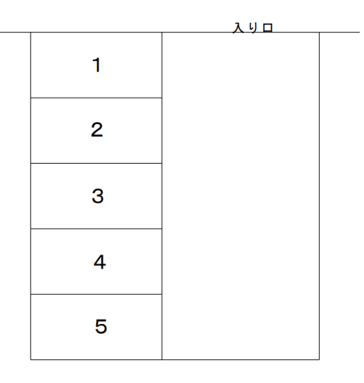 浜竹第2駐車場の駐車配置図