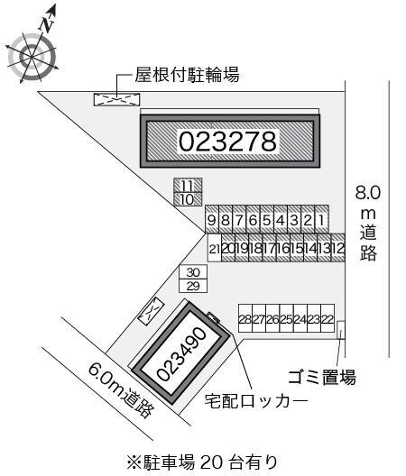 天神Ａ(23278)の駐車配置図