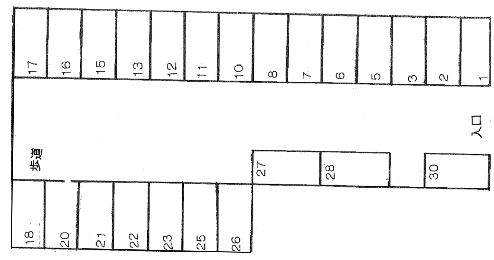 P74の駐車配置図