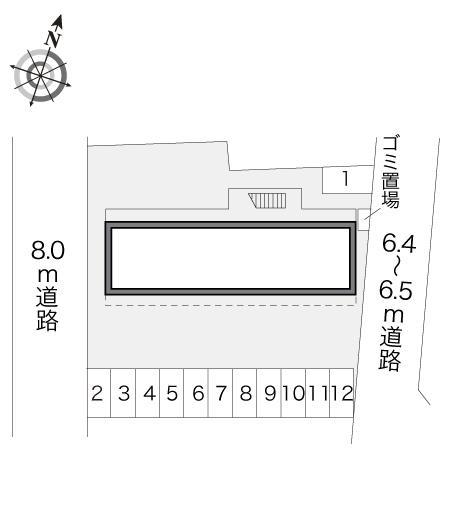 猪子石(16056)の駐車配置図