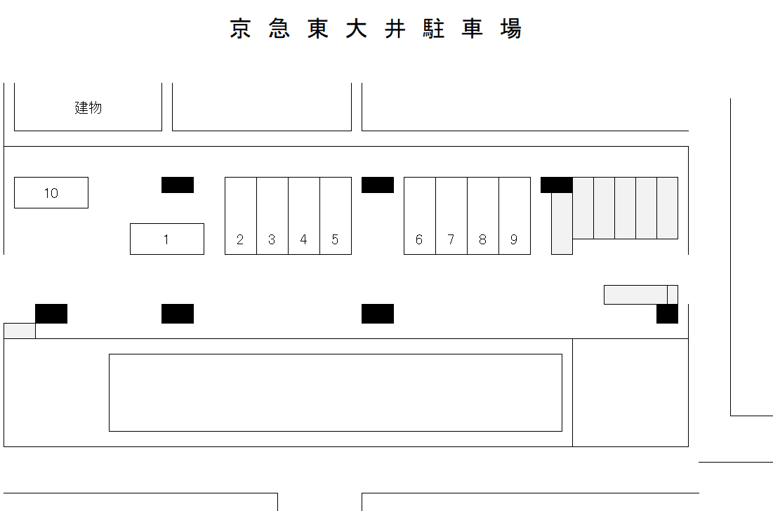 京急東大井の駐車配置図
