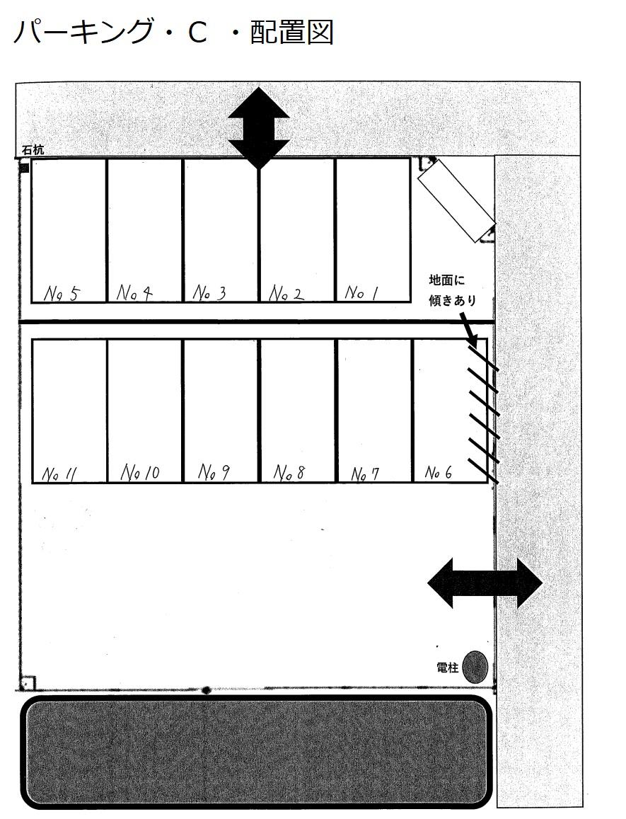 パーキング・Ｃの駐車配置図