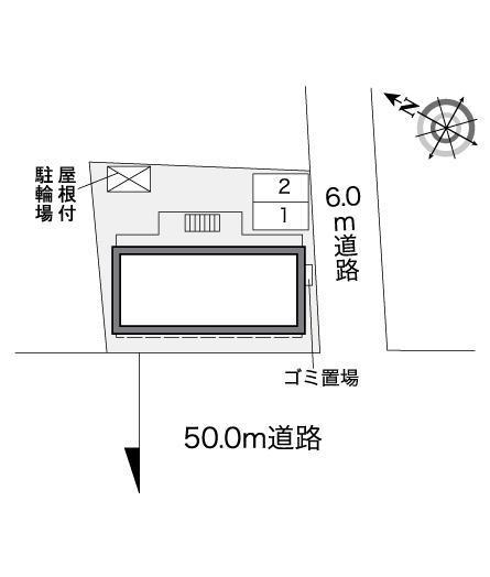 ローズガーデン(27425)の駐車配置図