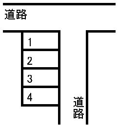 大久保駐車場の駐車配置図