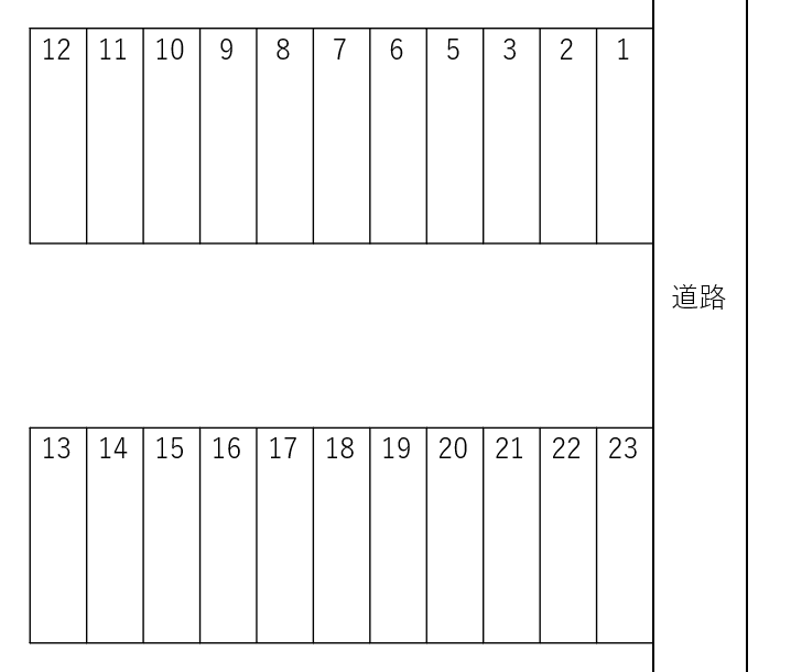 西伊場町　杉浦Pの駐車配置図