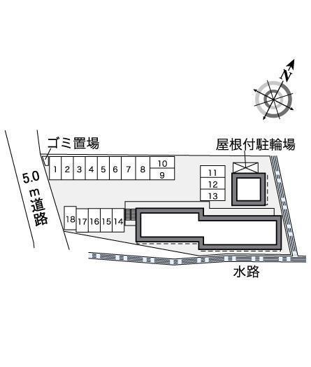 コージィーコート(35181)の駐車配置図