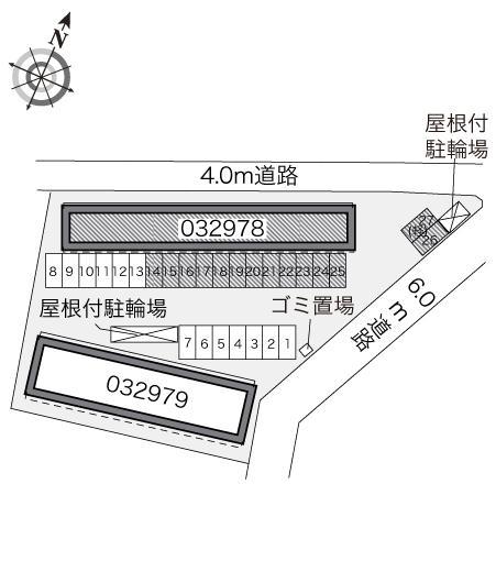 南若園Ａ(32978)の駐車配置図
