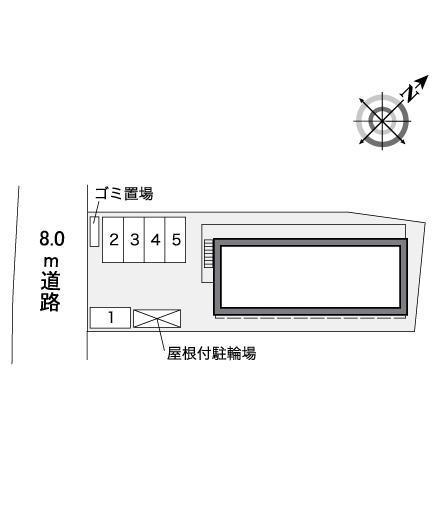 クール　ド　ロータス(38677)の駐車配置図