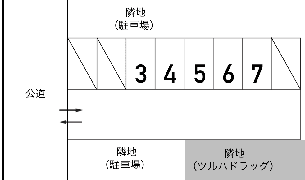 ザ・パーク宮町3丁目の駐車配置図