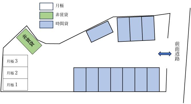 【53718】二俣２丁目駐車場の駐車配置図